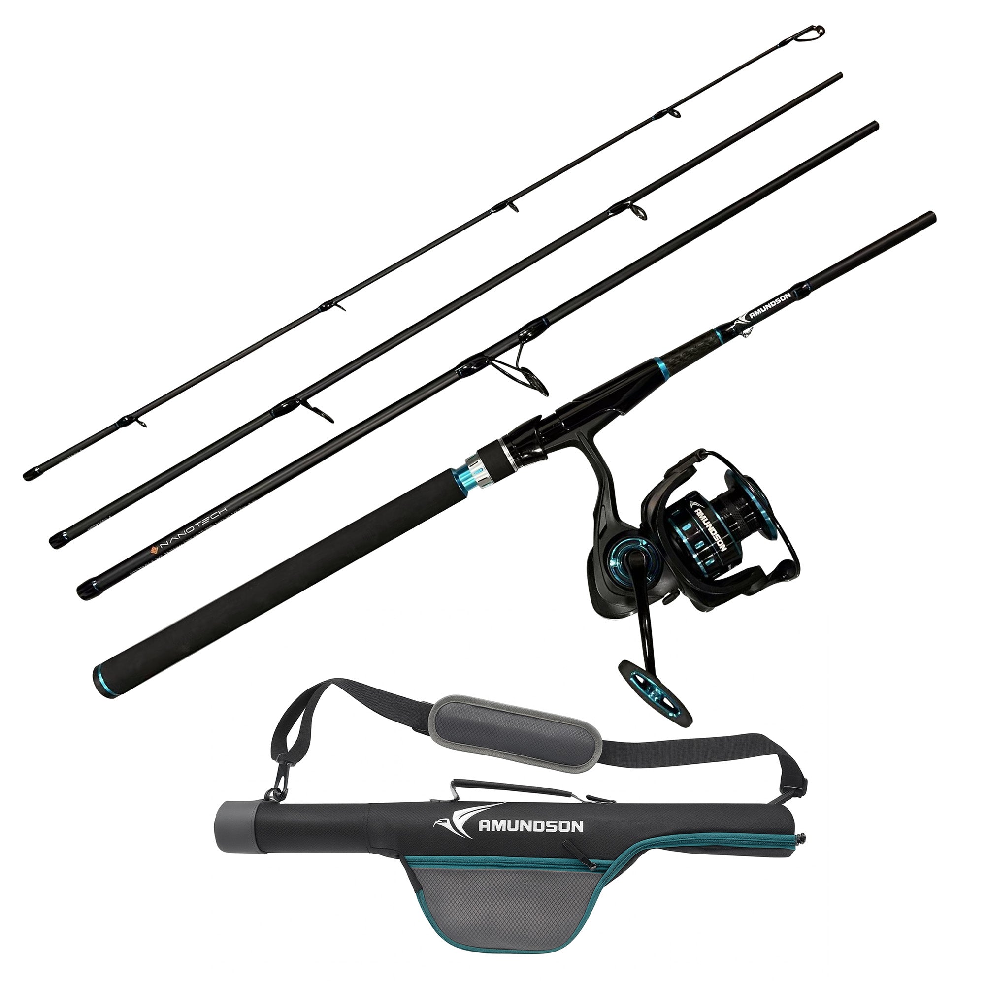 Nanotech Saltwater Travel Spinning Combo 4pc
