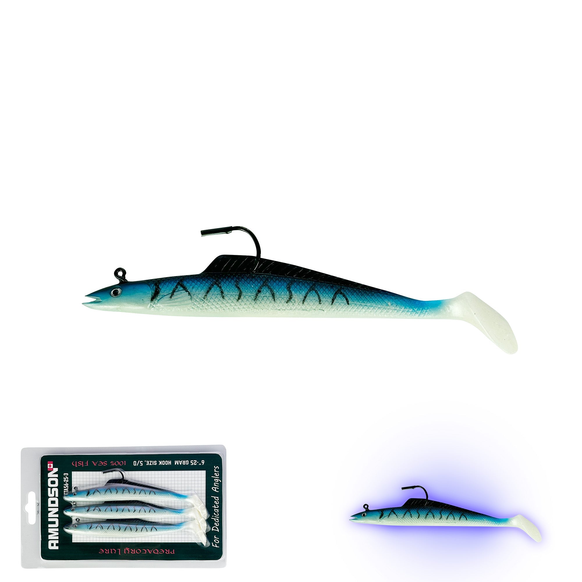 New Mega Jig head Swim Shads (2-4/pack)