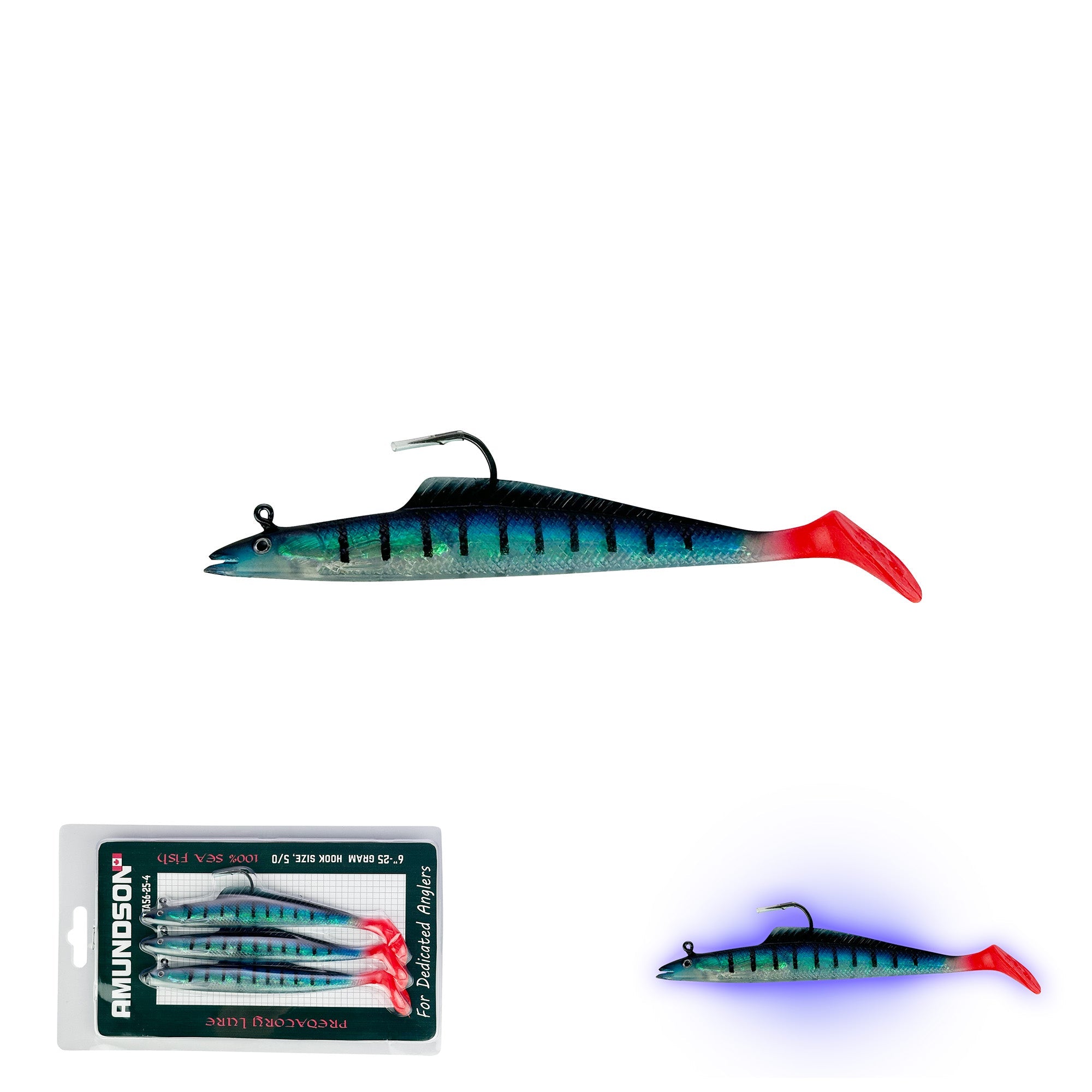 New Mega Jig head Swim Shads (2-4/pack)