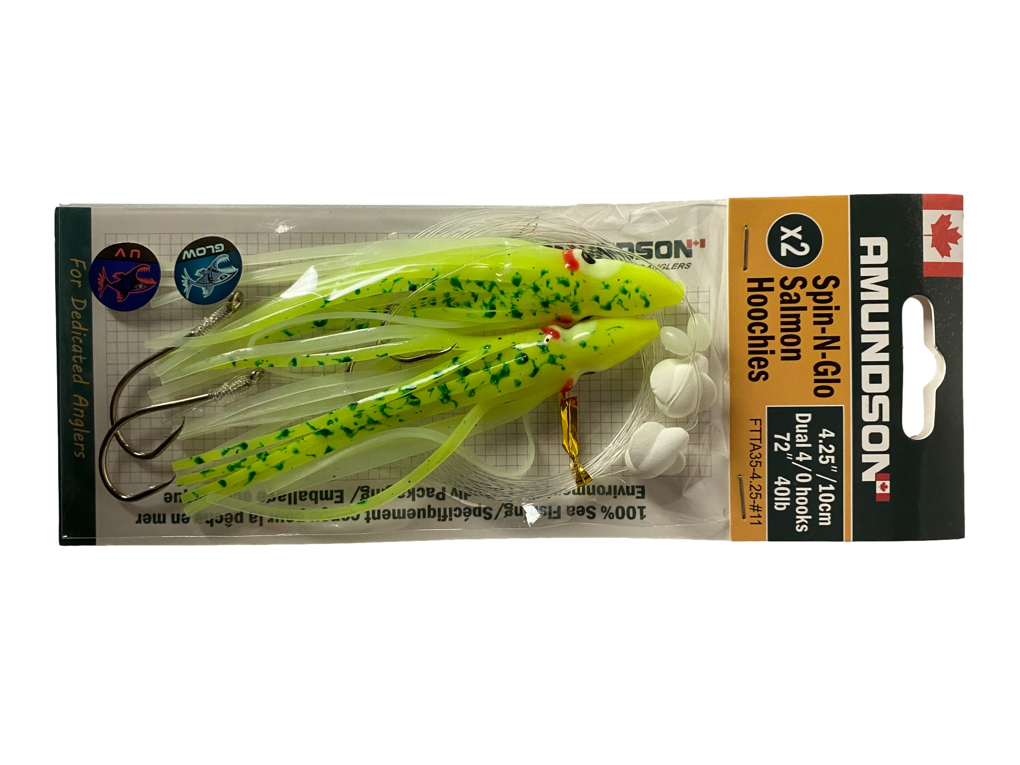 Hoochies de saumon truqués Spin N Glow