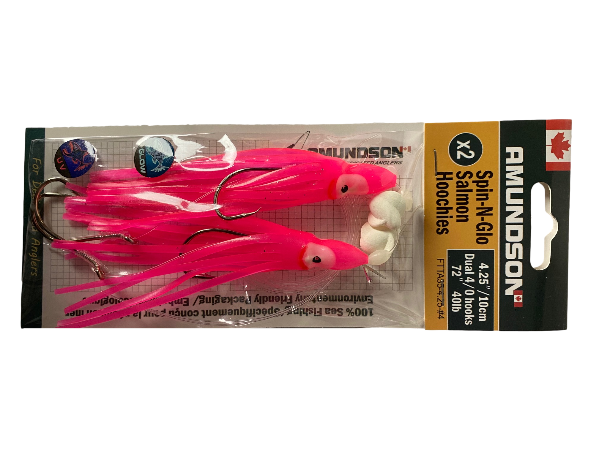 Hoochies de saumon truqués Spin N Glow