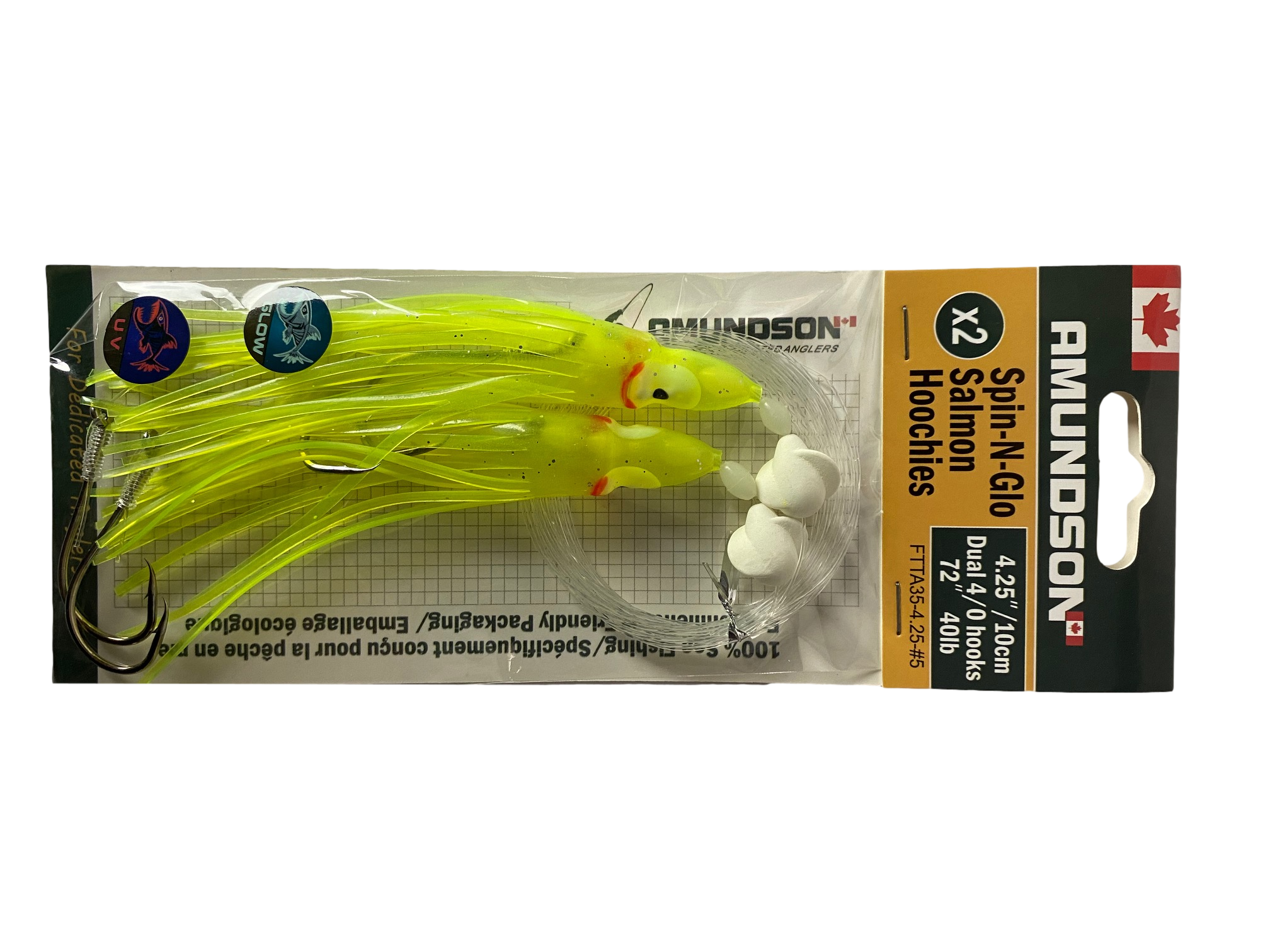 Hoochies de saumon truqués Spin N Glow