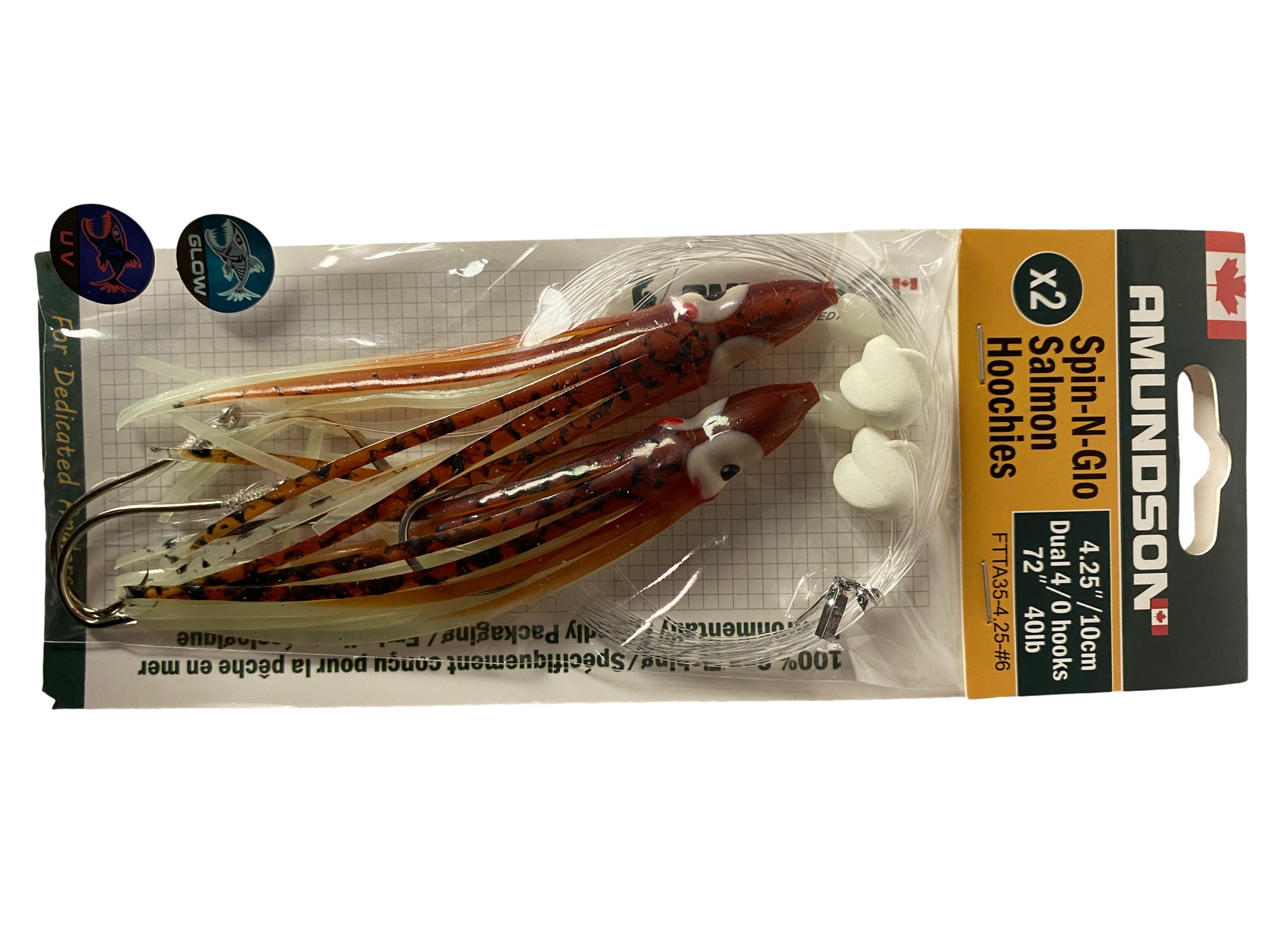 Hoochies de saumon truqués Spin N Glow