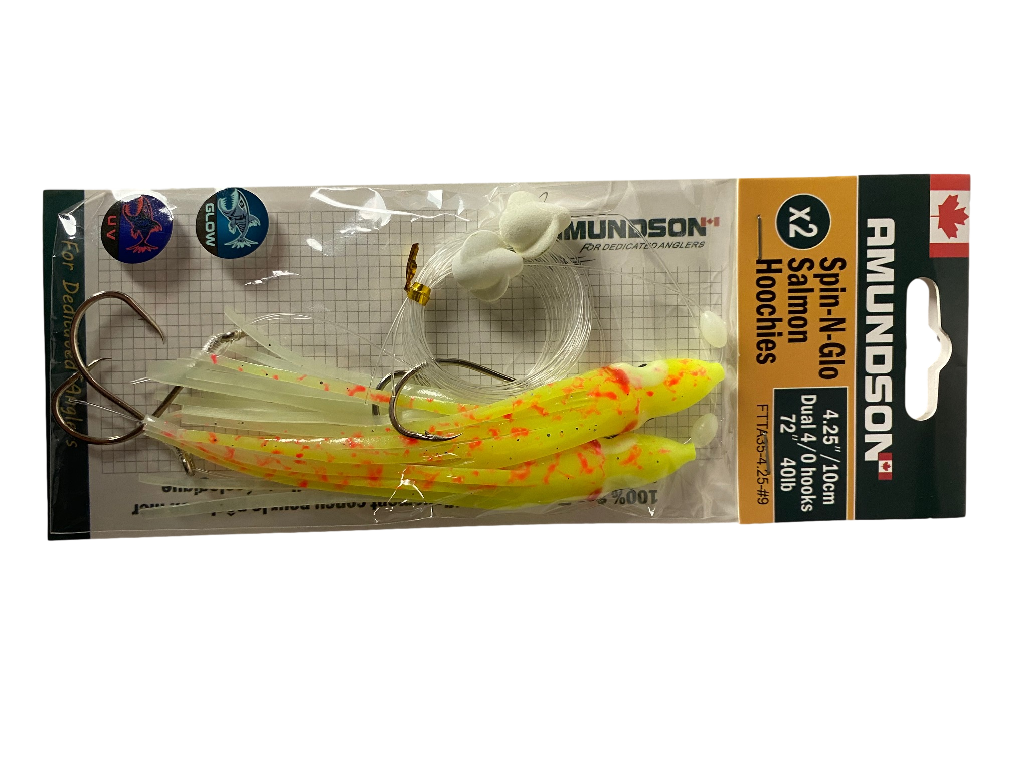 Hoochies de saumon truqués Spin N Glow