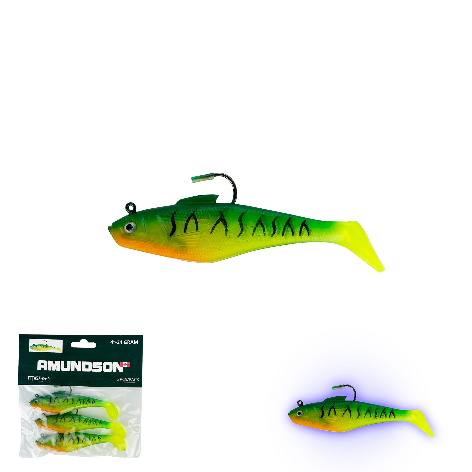 New Mega Jig head Swim Shads (2-4/pack)