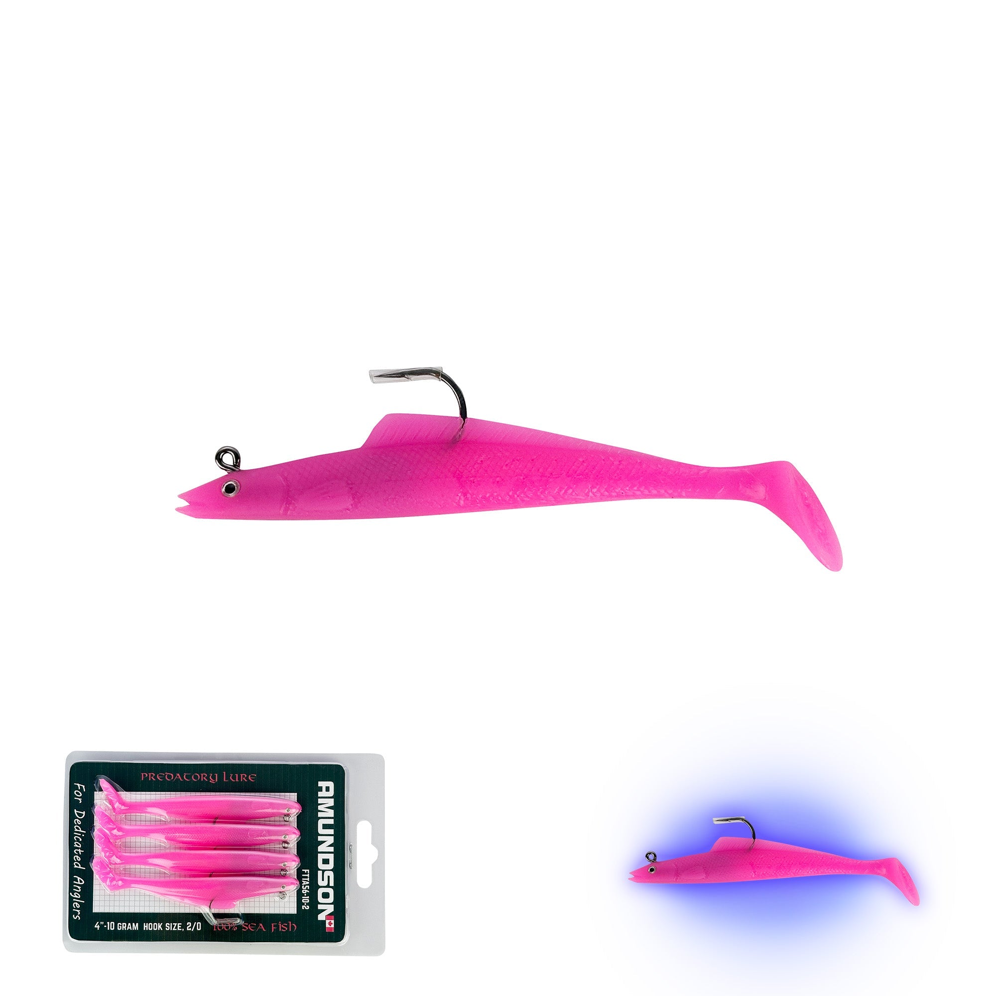 New Mega Jig head Swim Shads (2-4/pack)