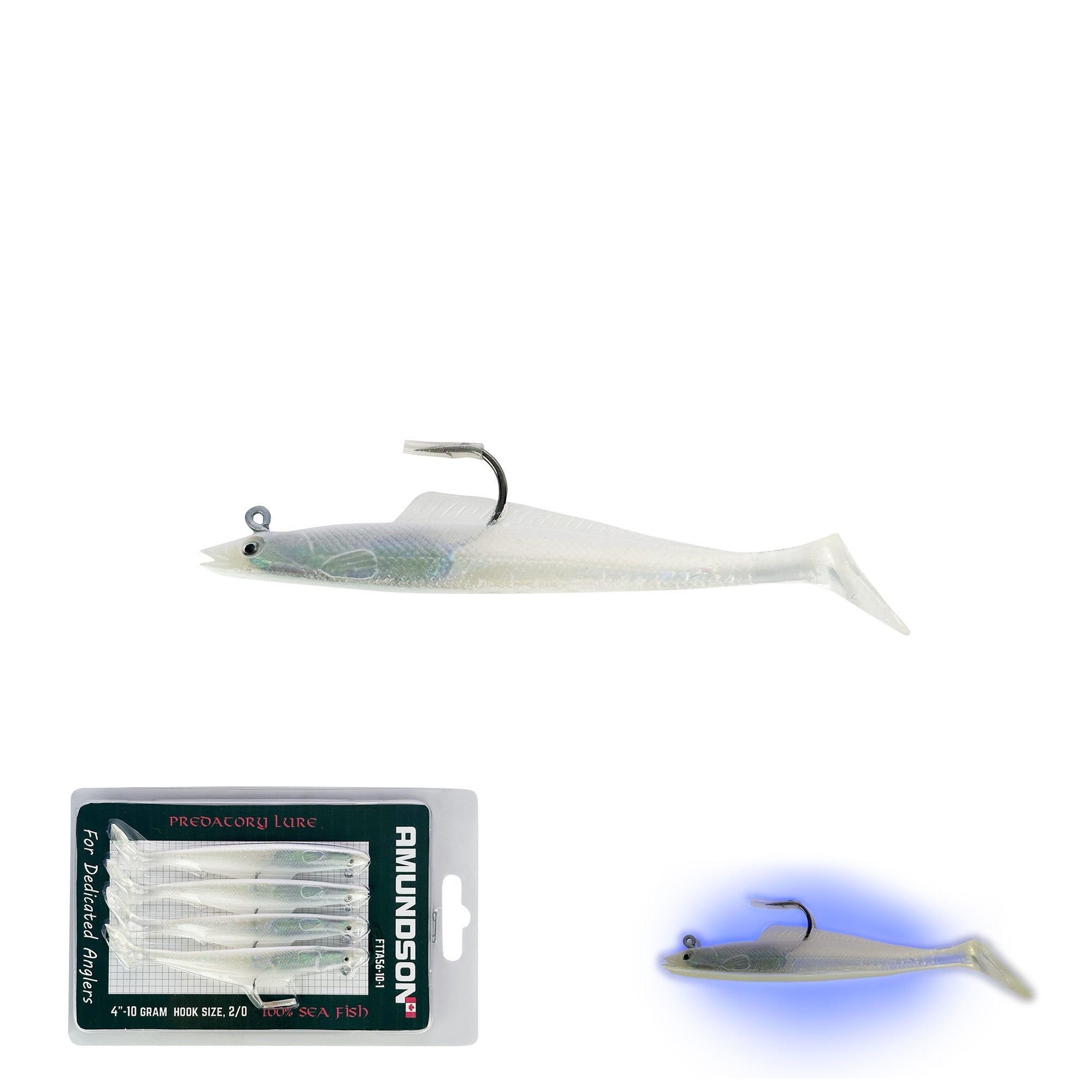 New Mega Jig head Swim Shads (2-4/pack)