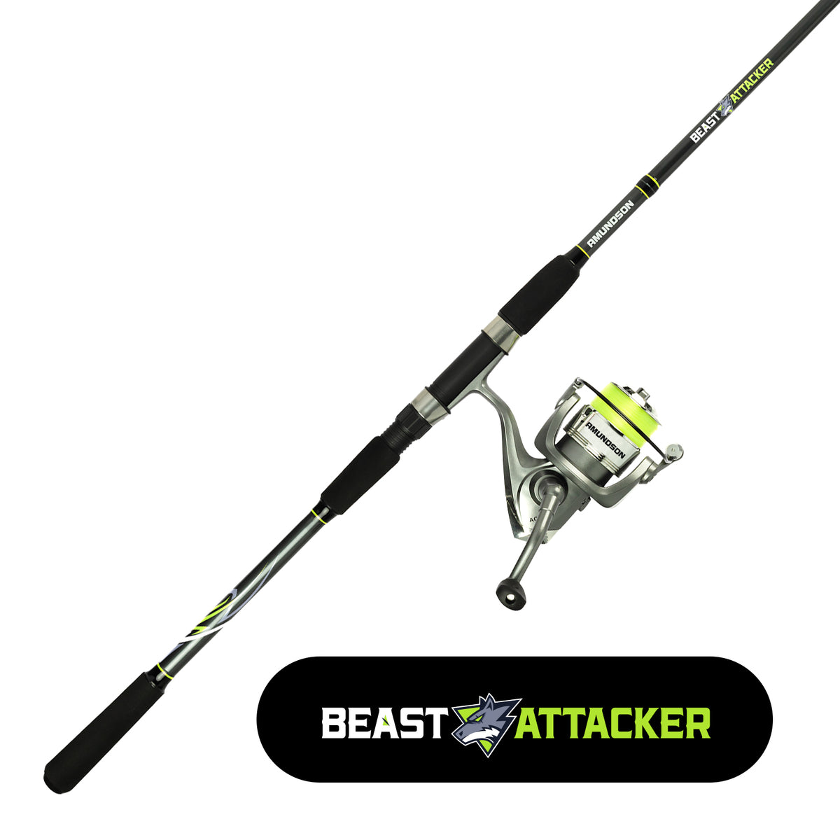 Spyn Spinning Reel and 2-Piece Fishing Rod Combo : : Sports &  Outdoors