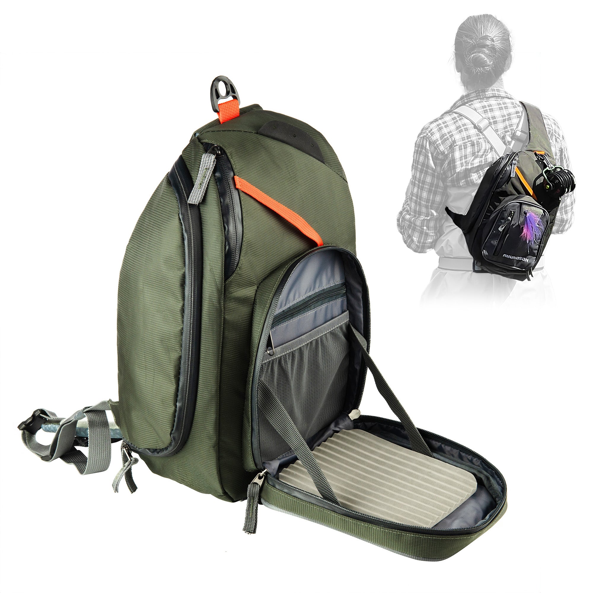 fly fishing sling packs