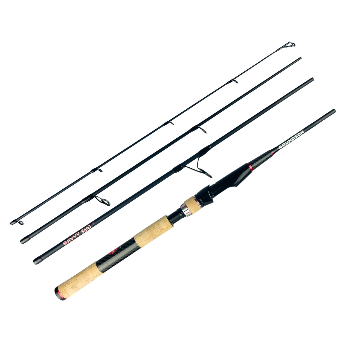 Slumo Rod Savvy Sumo 4-PC Spinning Travel rod — Amundson Outdoor Products
