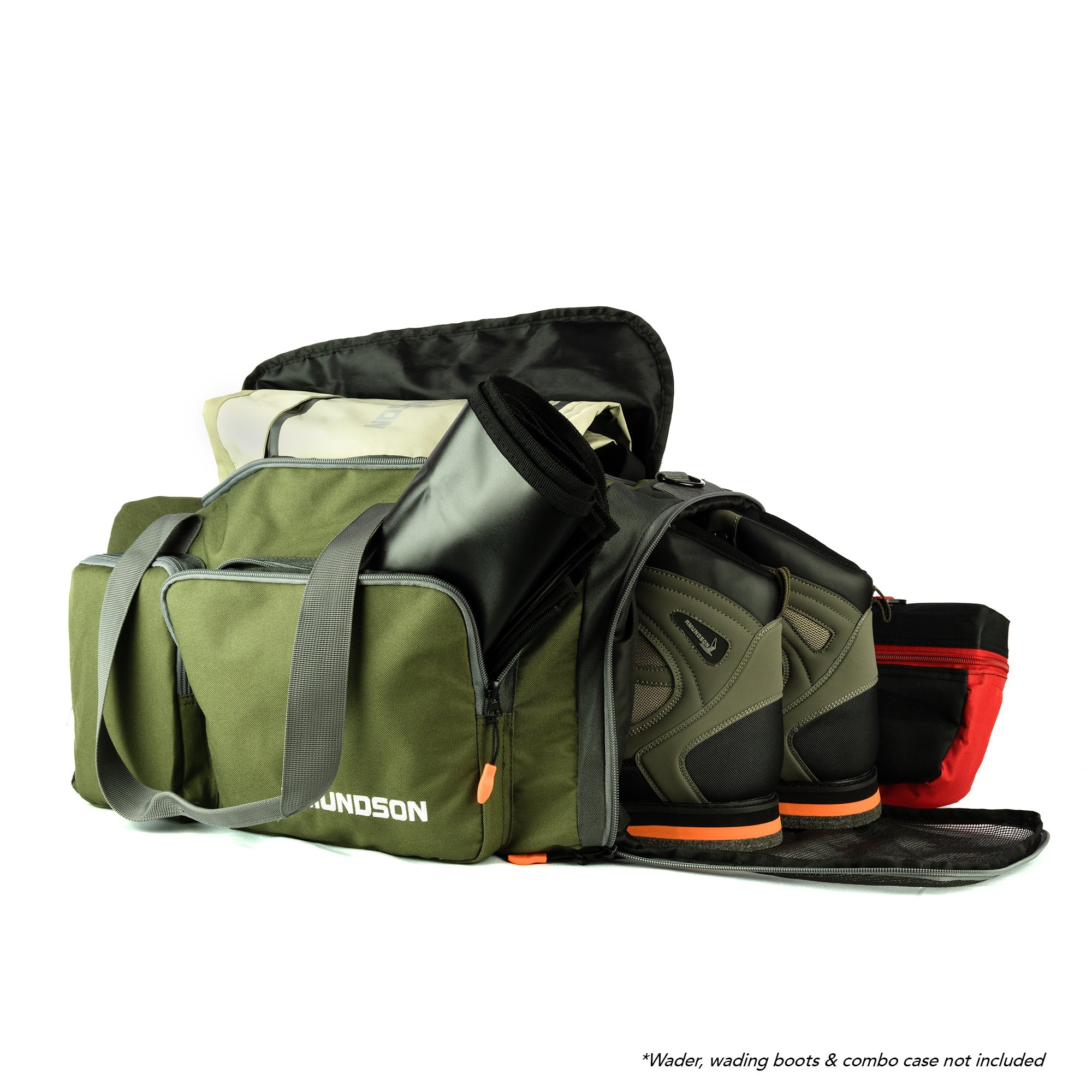Amundson Wader Bag - 40L in Green from The Fishin' Hole